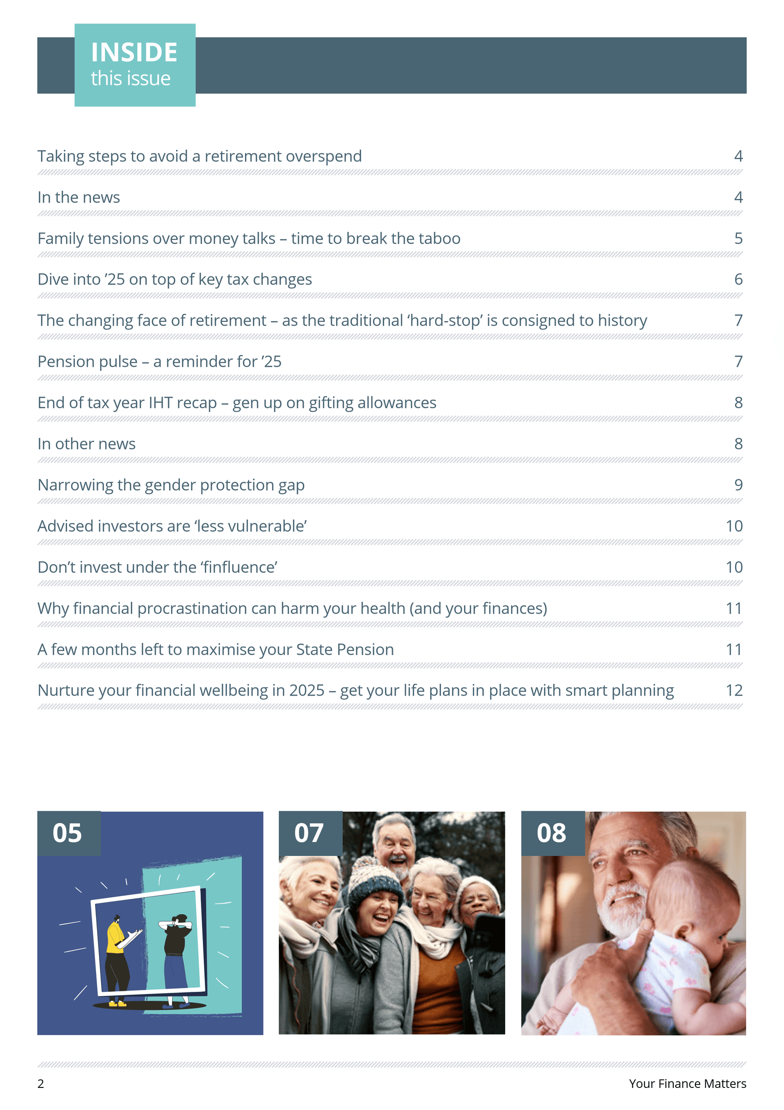 Your Finance Matters. News Letter