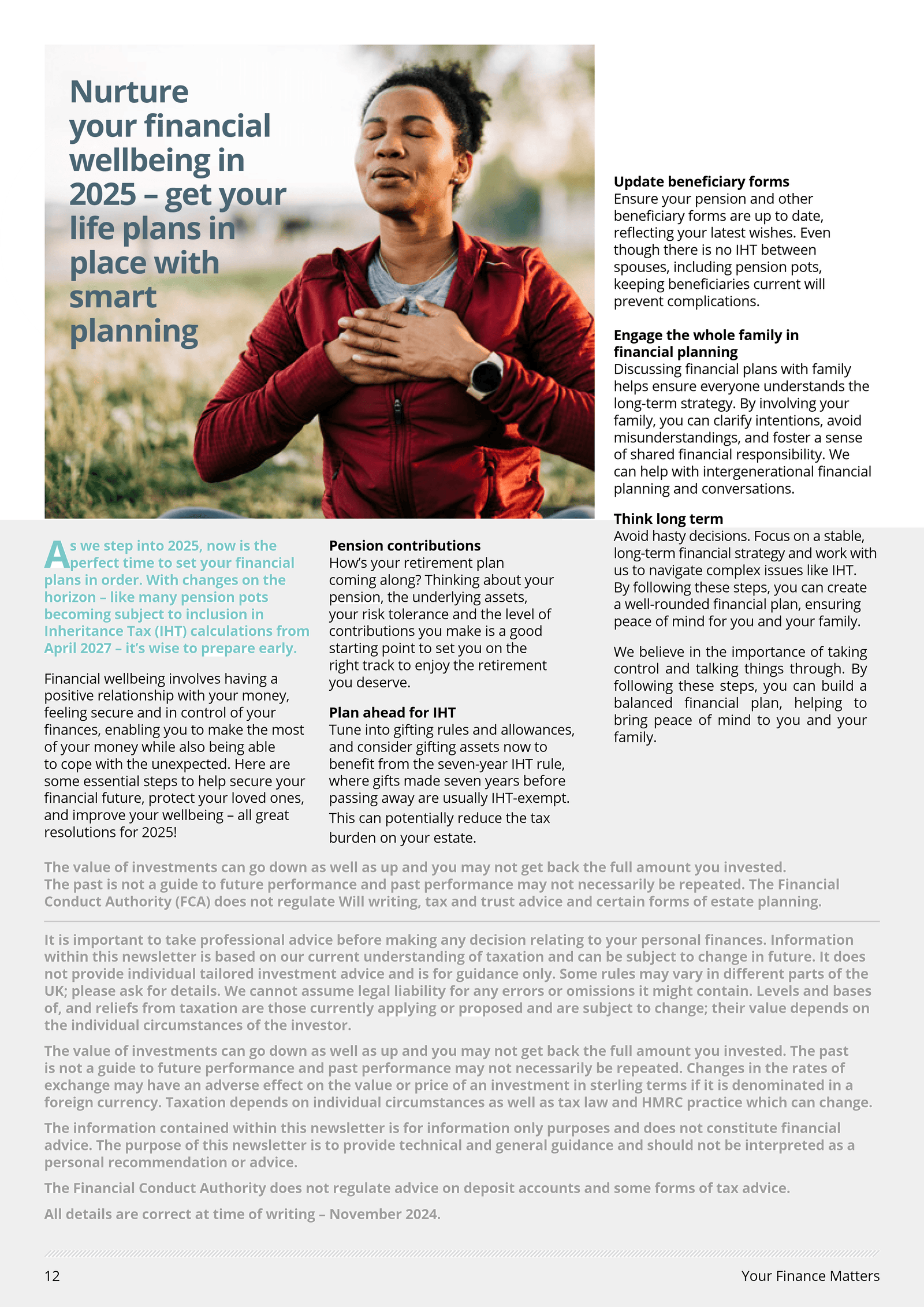 Your Finance Matters. News Letter